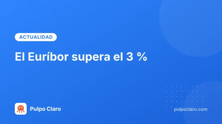 El Euríbor supera el 3 %